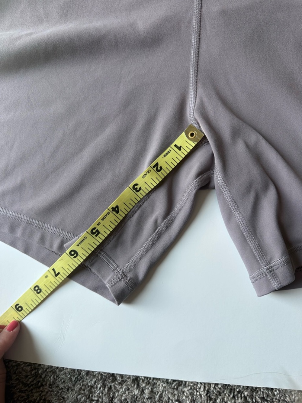 Lululemon Align High-Rise Short 6" Mauve Gray Light Lavender Size 8 - Picture 3 of 4